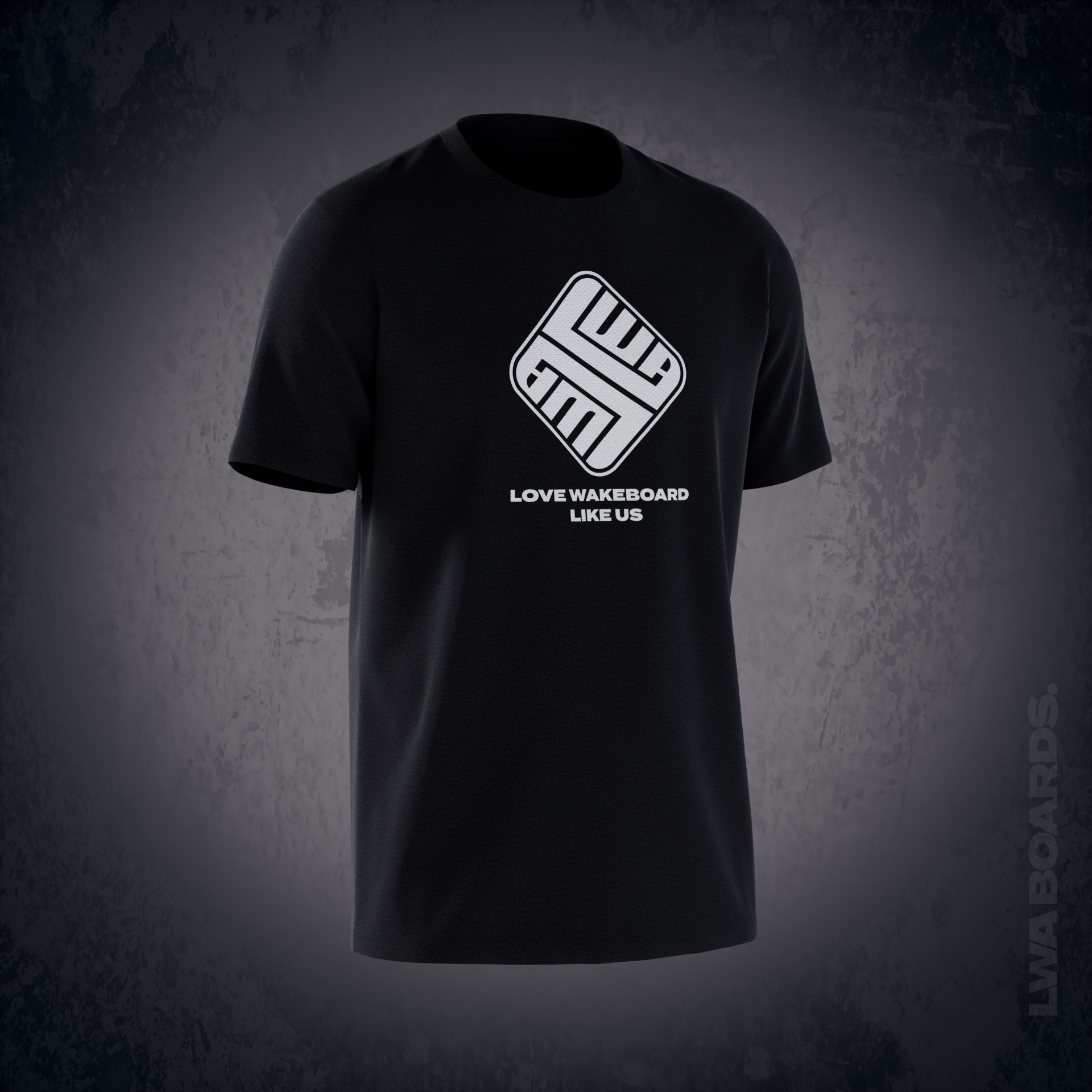 LWA Shirt Love Wakeboard Like Us Black